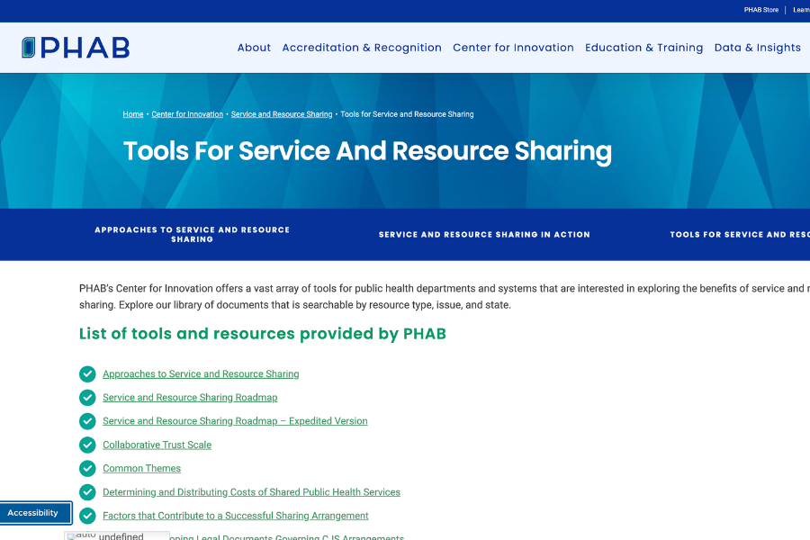 PHAB Tools For Service And Resource Sharing